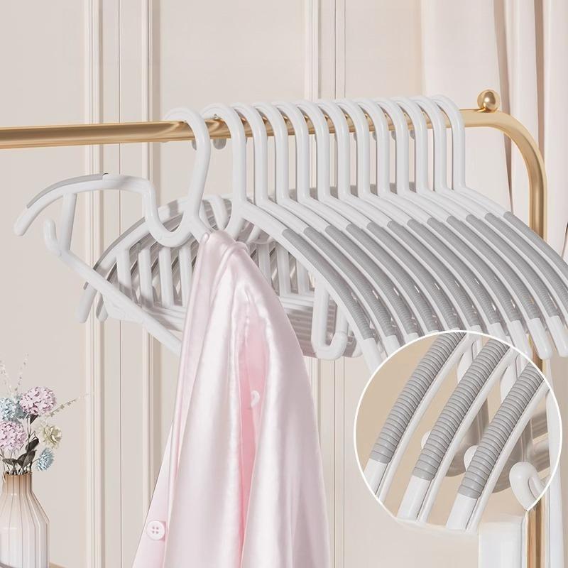Non Slip No Shoulder Bump Clothes Hanger Household Anti Slip Hanger For Drying Hanging Dormitory Daily Use