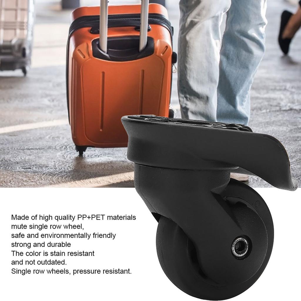 2 Pcs A52 Mute Single Row Wheel Suitcase Luggage Replacement Universal Wheel Casters Outdoor
