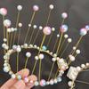 Bandeau Perle Couronne Fleur Lumineux Bandeau Guirlande LED Lumineuse Décoration Fête de Noël