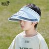 1130 Children's Hats Summer Boys and Girls Outdoor Sunscreen Hats Fashion Letters Big Brim Sunshade Empty Top Hats
