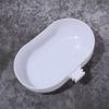 Bird Feeder Box Portable Parrot Bathtub Oval Plastic Bird Wash Shower Box Haning Bird Food Bowl for Cleaning and Feeding