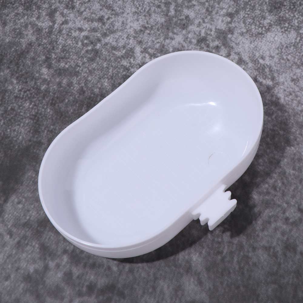 Bird Feeder Box Portable Parrot Bathtub Oval Plastic Bird Wash Shower Box Haning Bird Food Bowl for Cleaning and Feeding