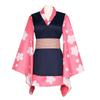 Demon Slayer Cosplay Costume Demon Slayer Team Sanemi Sister Zenitsu Japanese-Style Kimono Cosplay Anime Performance Outfit