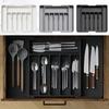 Temu Cross-border Home Storage Rack: Cutlery & Kitchen Organizer Extension Plate Box