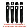 Carbon Car Accessory Door Handle Cover Trim Paste Style 2005 2006 2007 2008 2009 2010 2011 2012 Chrome For Renault Clio MK3