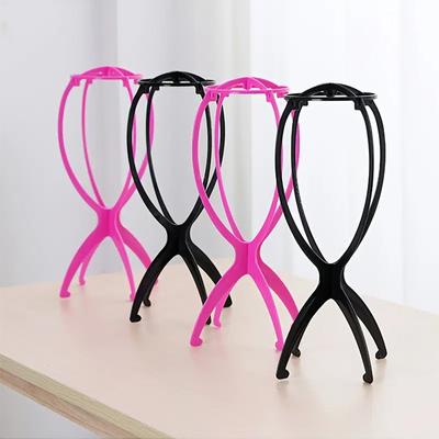 1PC Folding Wig Stand Holder Plastic Adjustable Portable Barbershop Fashion Model Display Holder