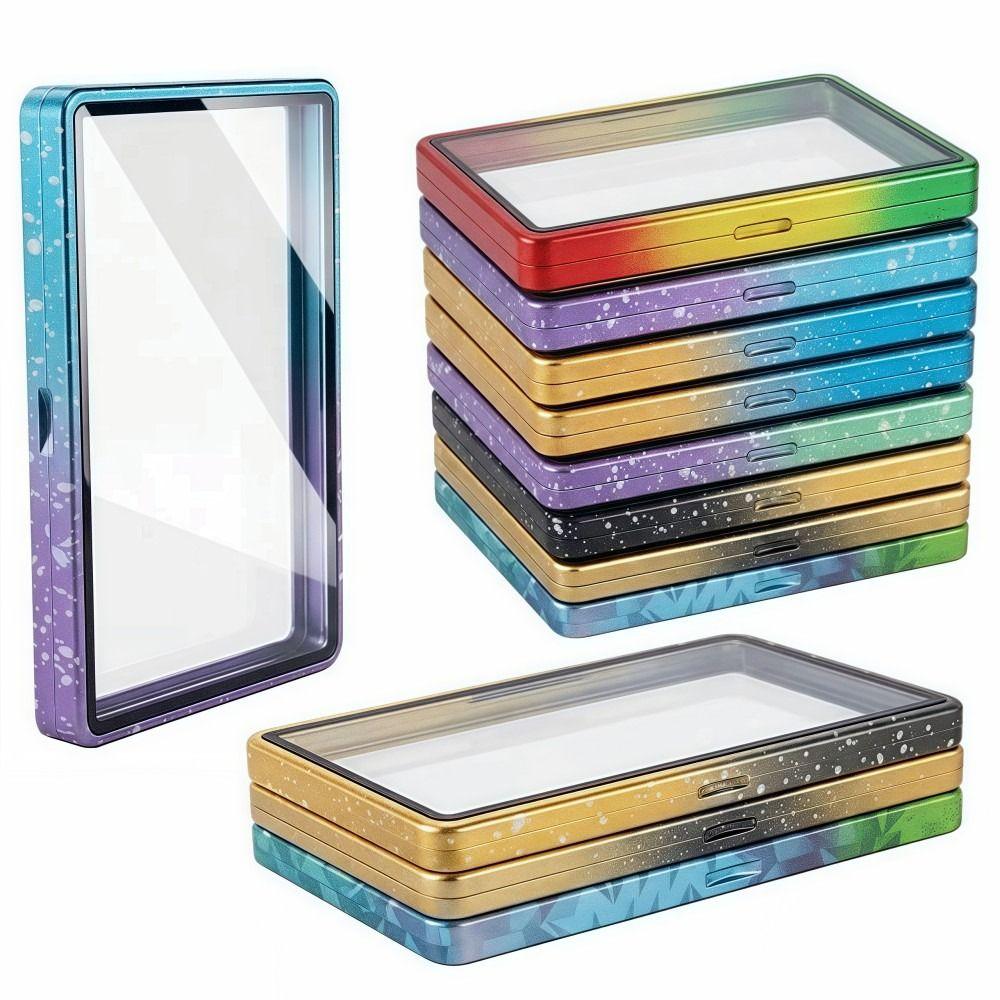 Aluminium Frame 35PT /CGC Graded Cards Protector Transparent Double-sided Glass Card Protective Case Durable UV Protection