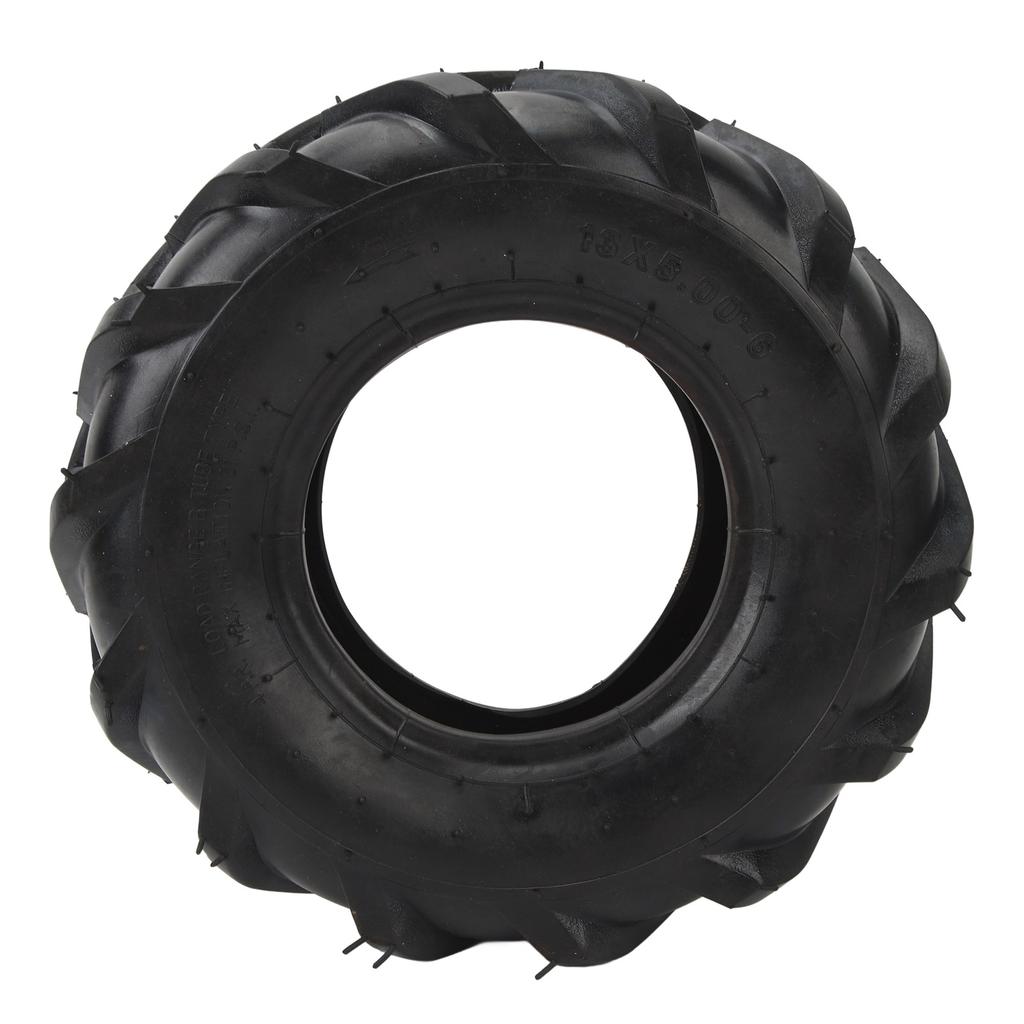 13x5.00‑6 Outer Tire Inner Tube Thickened Rubber Shock Absorb Strong Grip Pattern Replacement Wheel for Garden ATV UTV