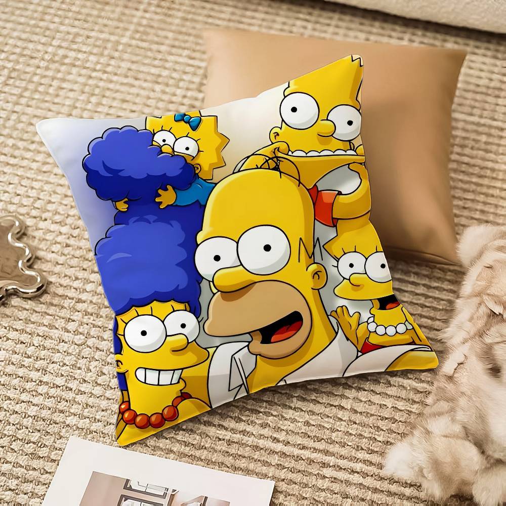 Simpsons La Peliculalos Pillow Case Anti-Dustmite Invisible Zipper Sofa Bed