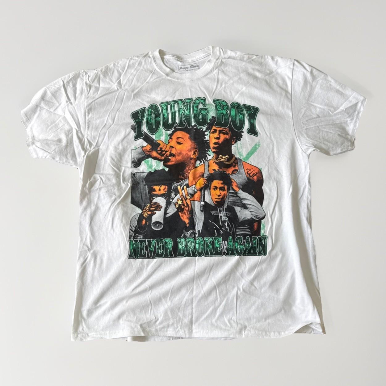 Young Boy, Headgear Classic Shirt, Never Broke Again T-shirt 2xl. Brand New XXL