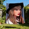 1pc Taylor Swift Outdoor Flannel Blanket, Cozy & Warm Soft Te Playful Design, Napping Camping,