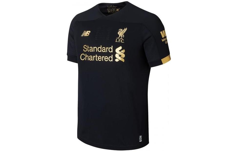 New Balance Liverpool FC Goalkeeper T Shirt Men s Black MT939003 M