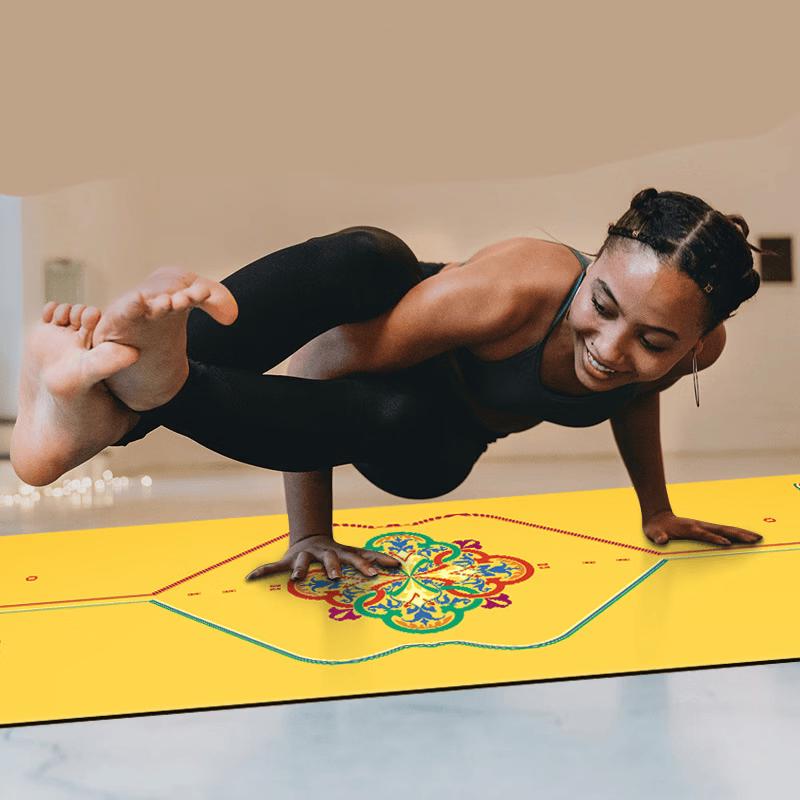 OEING Thick Patterned Yoga & Exercise Mat