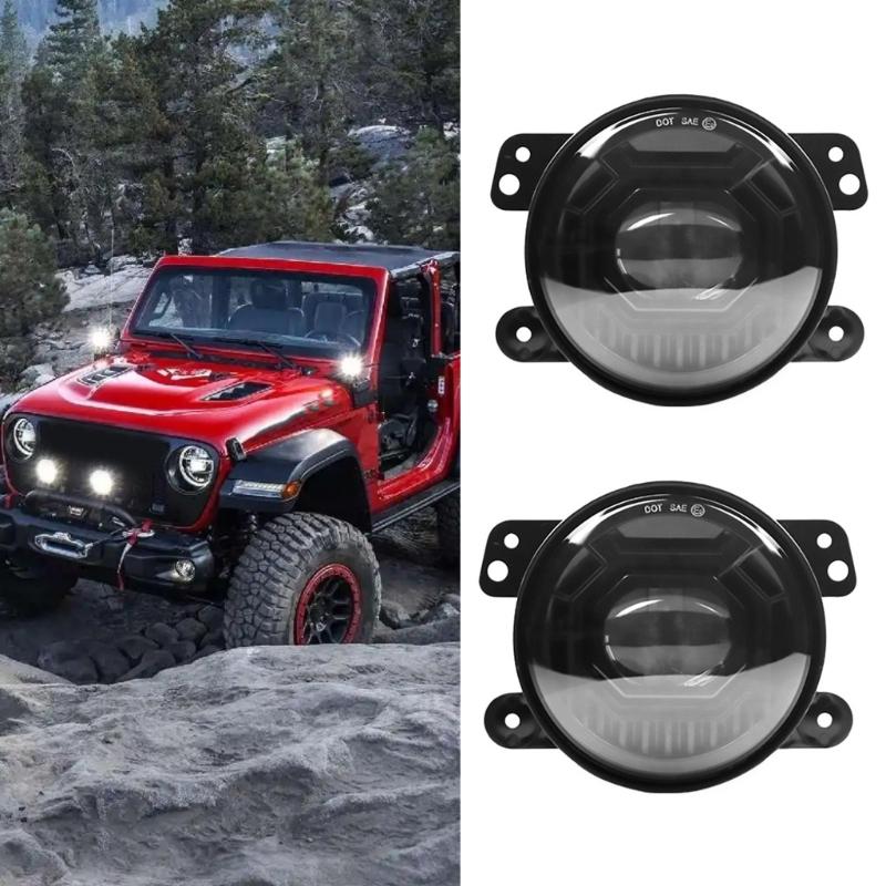 Powerful LED Fog Lamp For Rough Terrain Use 12V 24V Power Simple Mounting