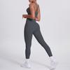 Nude Brushed Cross Back Bra, Casual Sports, Hip Lifting Pants, Fitness Yoga Suit, Two-piece Set