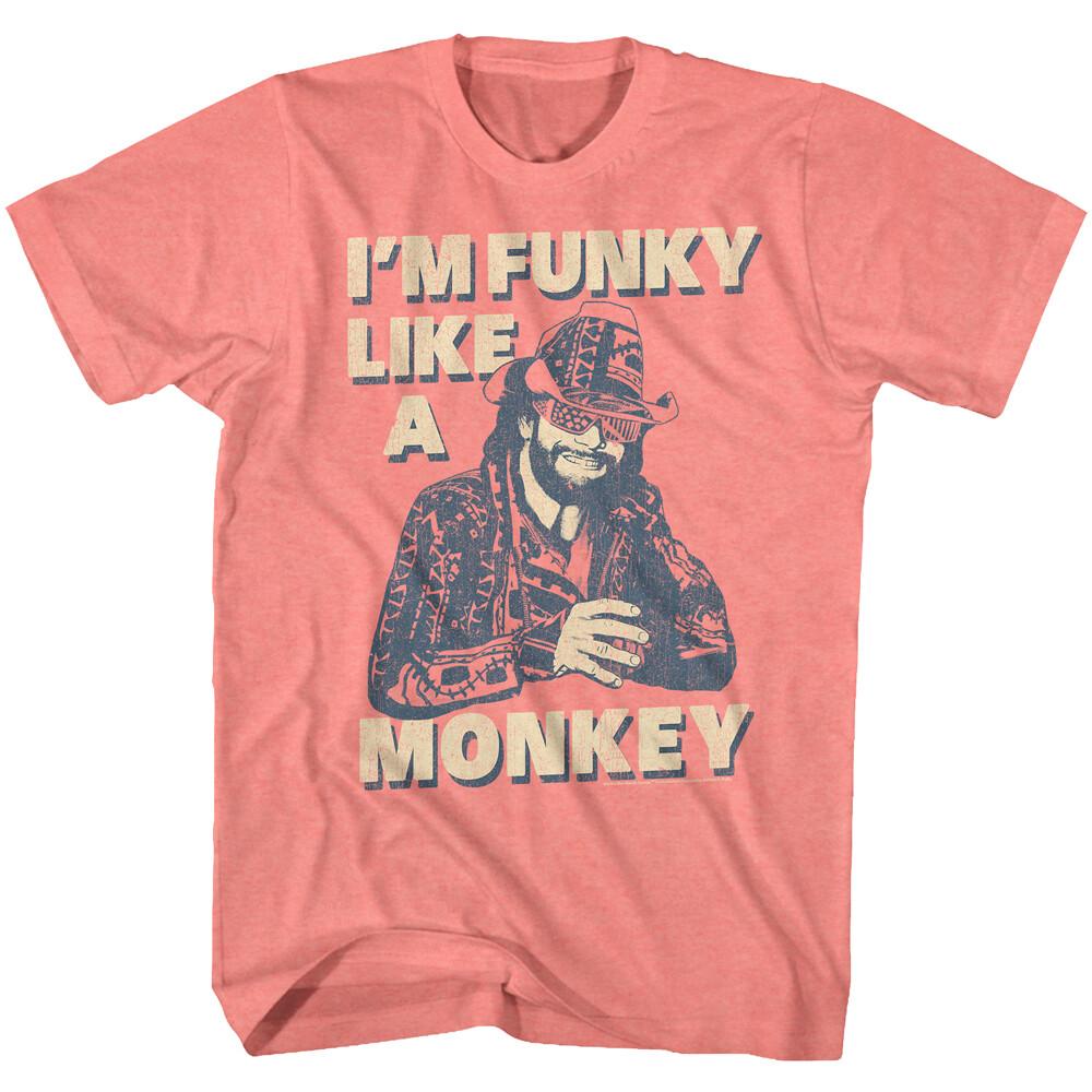 Мужская футболка Macho Man Randy Savage I m Funky Like A Monkey WWE Рестлинг Унисекс футболка XXXXL