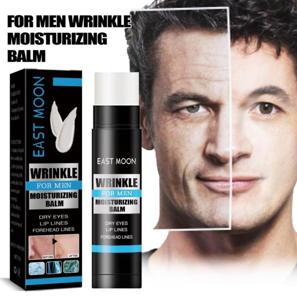 3,8g Men's Anti-wrinkle Moisturizing Stick Hydrating and Nourishing Skin, Reducing Fine Lines and Tightening Pores Moisturizing Cream Stick