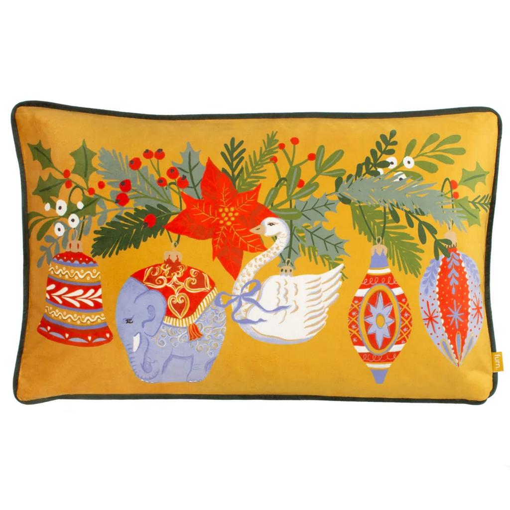 Furn Deck The Halls Bauble Cushion Cover