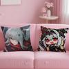 P-Punishing G-Gray R-Raven Pillow Case Comfort Sofa Bed Silky Elegant Invisible Zipper Custom Decorative Cushion Cover
