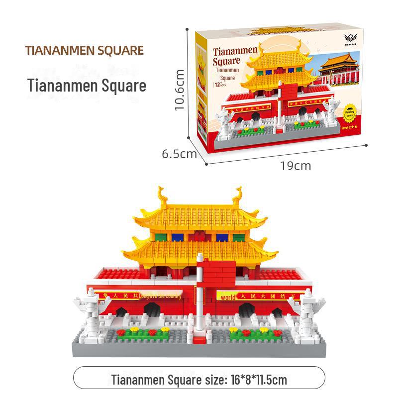 Guanghan Palace 3D Building Blocks: Great Wall, Tiananmen, Yellow Crane Tower, Suzhou Gardens.