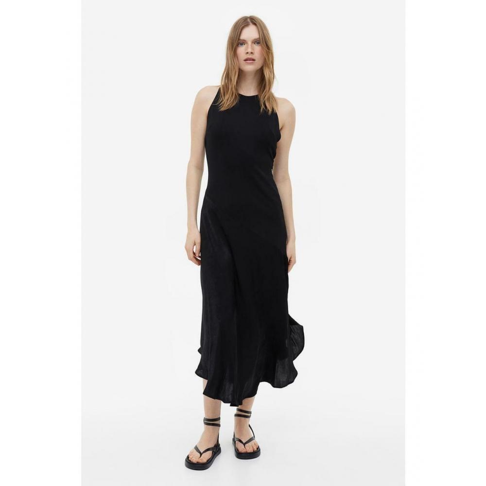 

H&M twist back dress black 1191547001