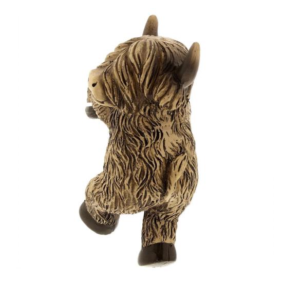 Dekorace květináče Highlandská kráva Vodotěsná Nerezavějící Realistický tvar Závěs na zahradní květináč