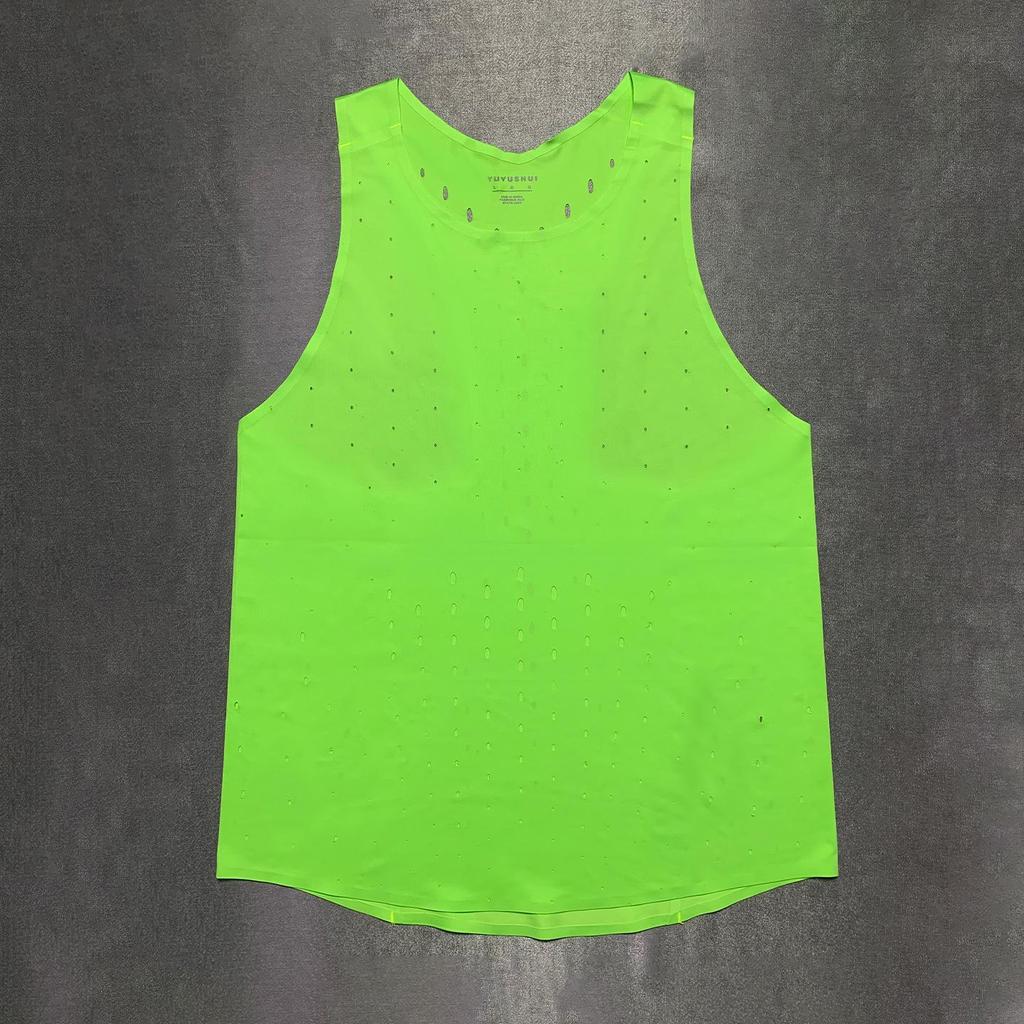 Wind Tunnel Breathable Heat-Sealed Marathon Vest for Professional Running and Fitness Training