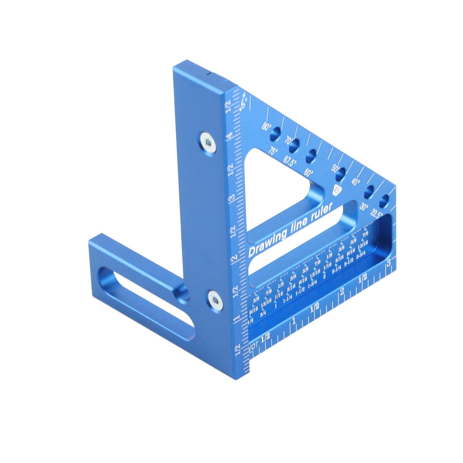

3D Многоугольная Квадратная Линейка Деревообработка Угломер Треугольный Транспортир 45 90 Градусов Измерительное Отверстие