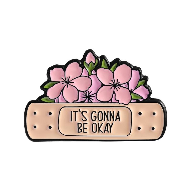 

It s Gonna Be Okay Enamel Pin Mental Health Anxiety Relief Quote Struggling Does Not Mean You Are Failing Brooches Jewelry Gifts
