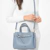 Michael Kors MK Emilia Goud Letter Logo Gesp Hardware Aktetas Handheld Schouder Crossbody Tas Kleine Dames tassen Blauw 35F0GU5S5T-487