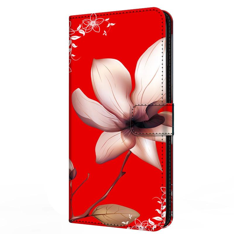 Buch Leder Süße Hülle Für Samsung Galaxy A12 A02 A03s A42 A32 4G A52s 5G Hülle Portemonnaie Blume Bemalt Kühl Ständer Klapp A 03s 12