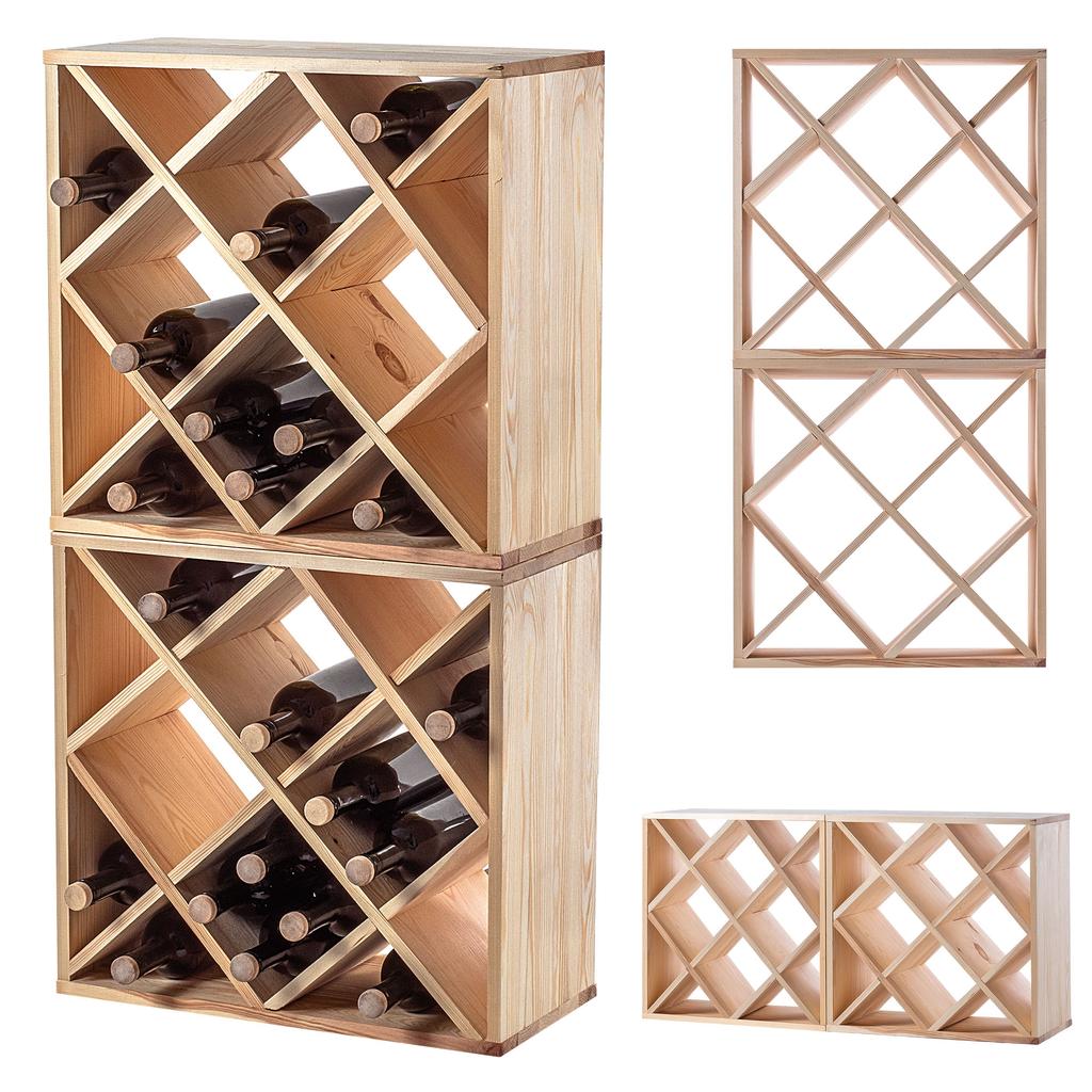 KADAX Weinregal Gitter Holz