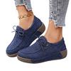Women's Fashion Round Toe Lace-up Casual Flat Shoes