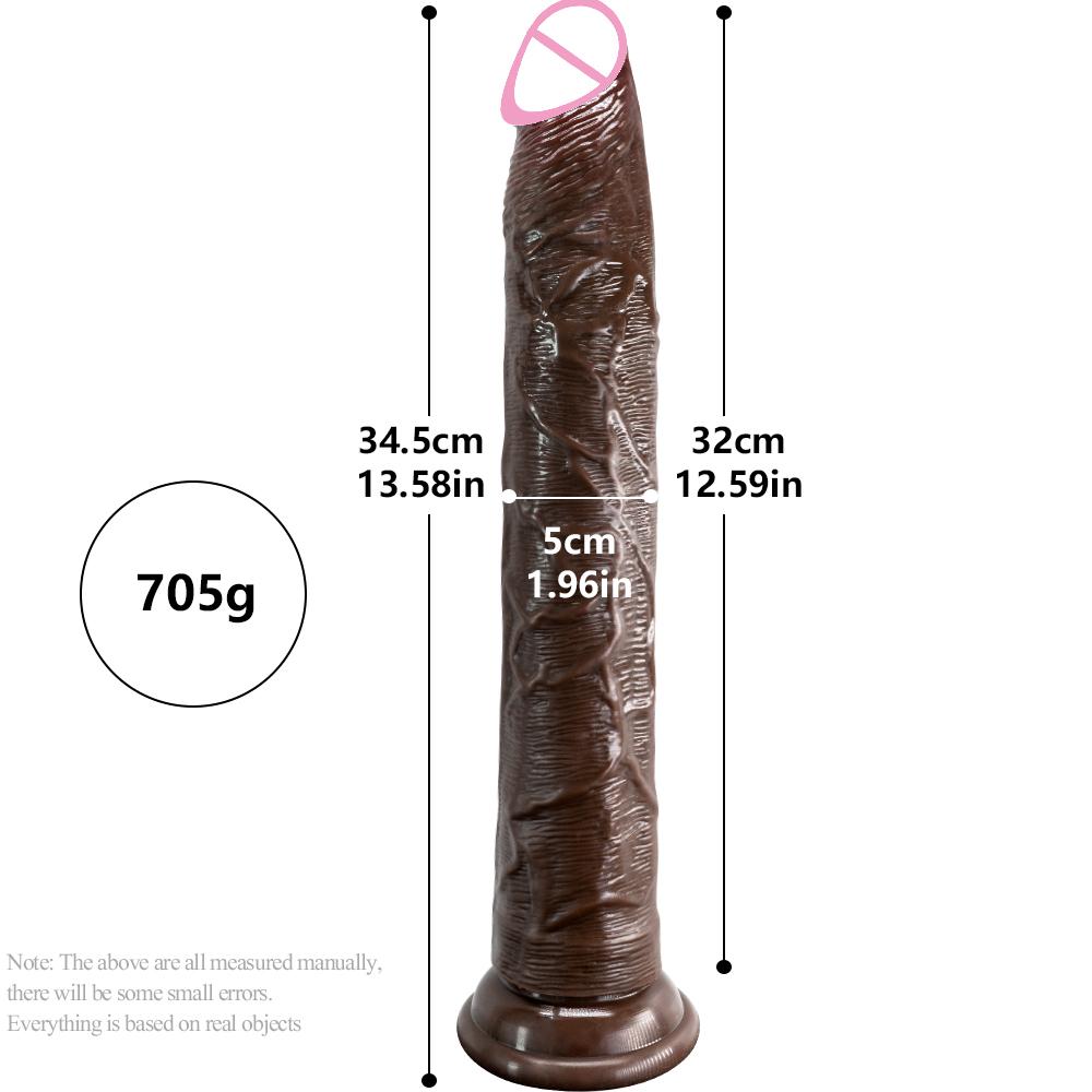 New Super Long Penis Soft Silicone Dildo Butt Plug Prostate Massager Huge Vagina Anal Dildo Suction Cup Adult Sex Toys for Unisex Clitoral Stimulation