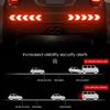 10 Pcs/Set Reflective Arrow Sign Tape Warning Safety Sticker for Car Bumper Trunk Reflector Hazard Tape Motorcycle Accessories