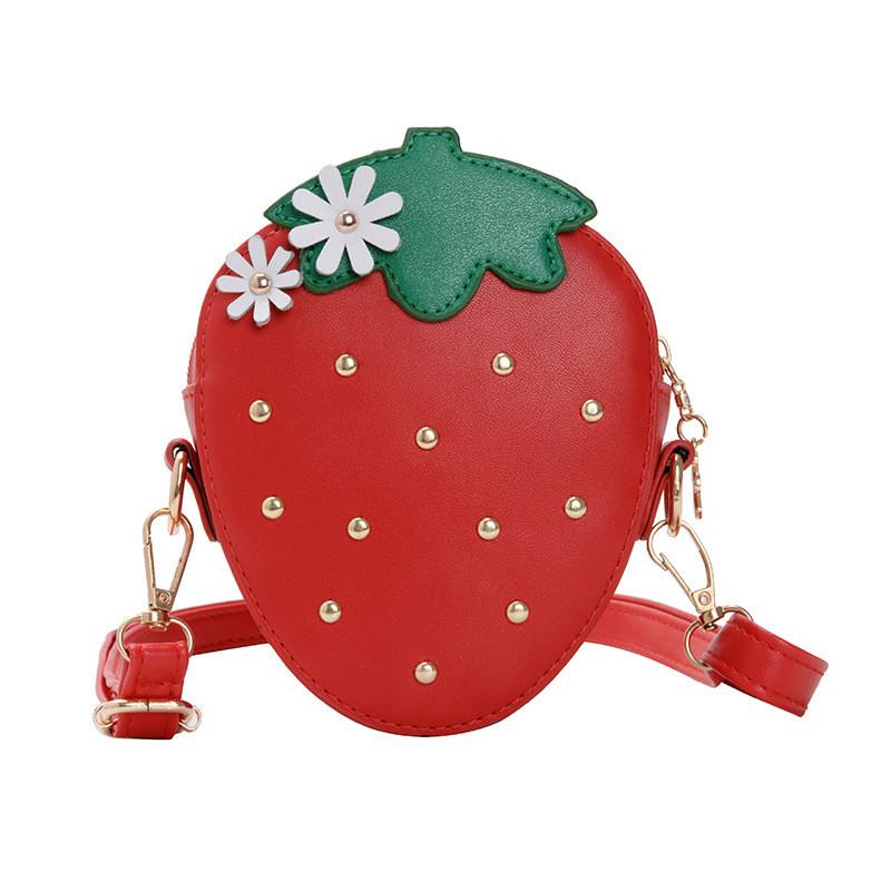 Childrens Cute Fruit Crossbody Bag With Adjustable Strap For Daily Use