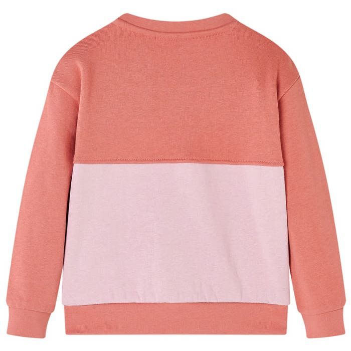 Sweat-shirt enfants bloc de couleurs rose 92/104/116/128/140