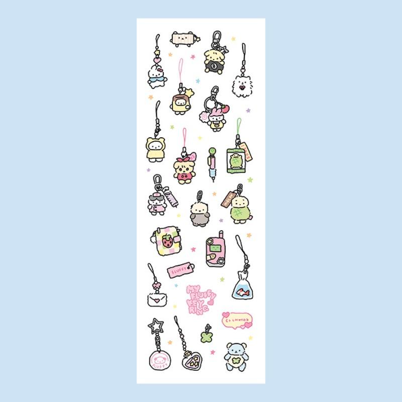 1pc Cute Korean Rabbit Graffiti Stickers INS Aesthetic DIY Decor Materials for Scrapbook Journal Photocard Decoration
