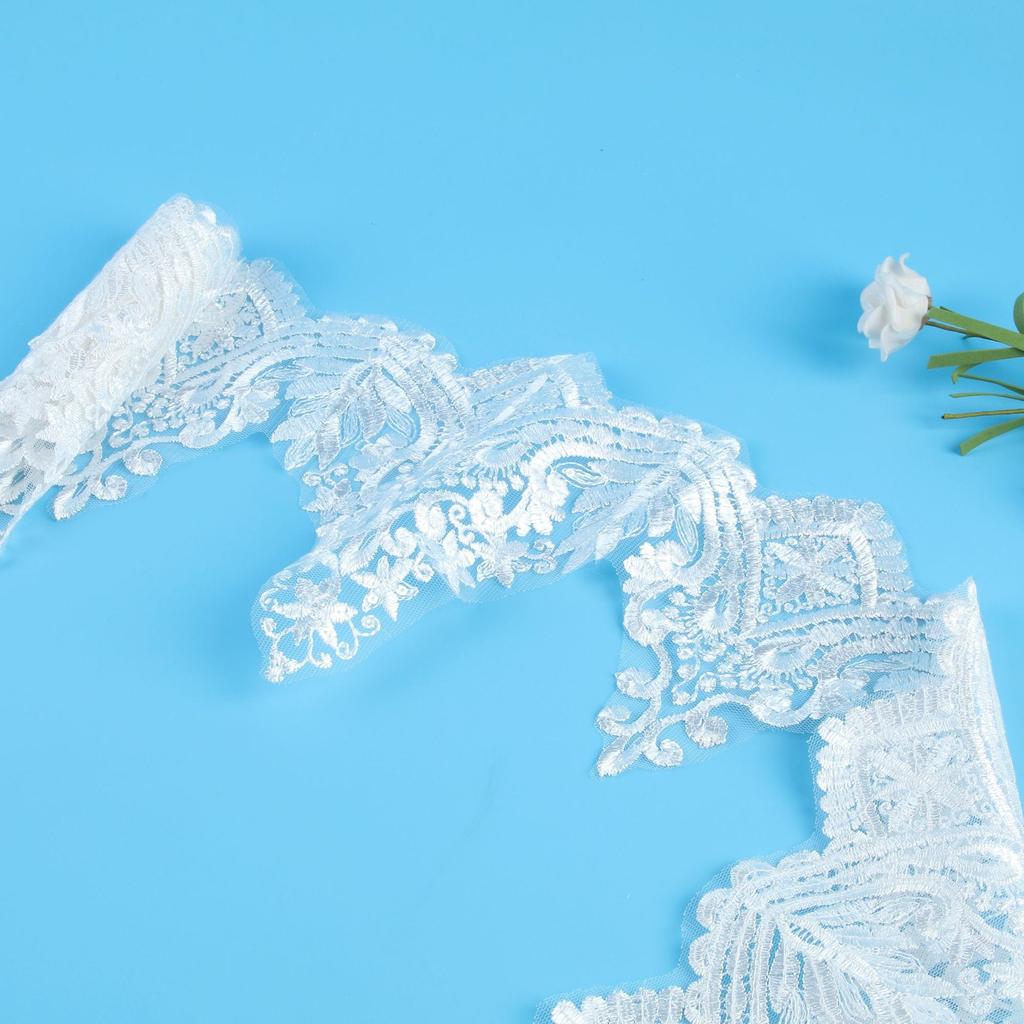 Width 18Cm Flat Embroidery Sequin Embroidery, Three-Centimeter Transparent Sheet, Wedding Dress Decoration Skirt Clothing Accessories