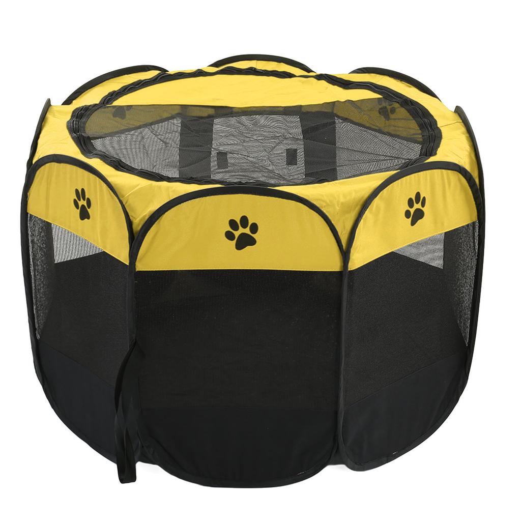 Faltbares Haustierlaufgitter Atmungsaktiv Wasserdicht Tragbar Katzenwelpenkäfig Zelt für Innen Außen