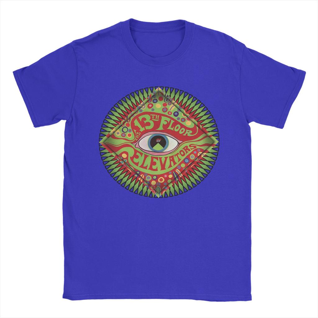 13th Floor Elevators Rock Band T Shirt for Men Pure Cotton Unique T-Shirts Crew Neck Tour Tee Shirt Short Sleeve Tops Adult