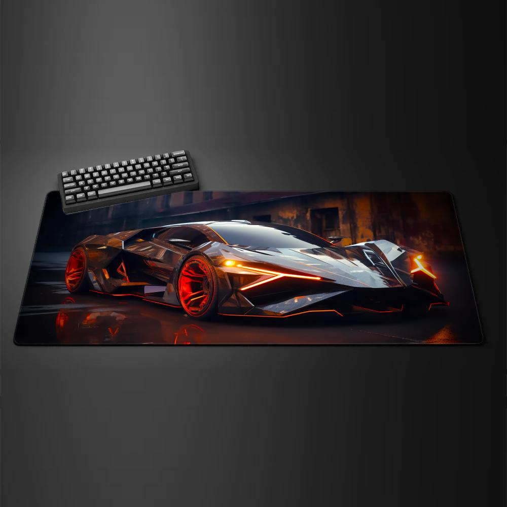 

Futuristic Sports Car Mouse Pad Large Computer Office Game Table Mat XXL Rubber Anti-slip Stitched Keyboard Mats Long Desk Pads 800x400x3mm