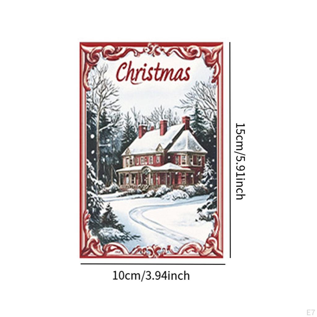 12 Pieces Christmas Wine Bottle Label Stickers Decoration Decal, Portable, Self Adhere