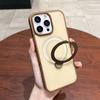Rotating Ring Holder Magnetic Frosted Phone Case For iPhone 16 15 14 13 12 11 Pro Max Plus For Magsafe Hybrid Protection Cover