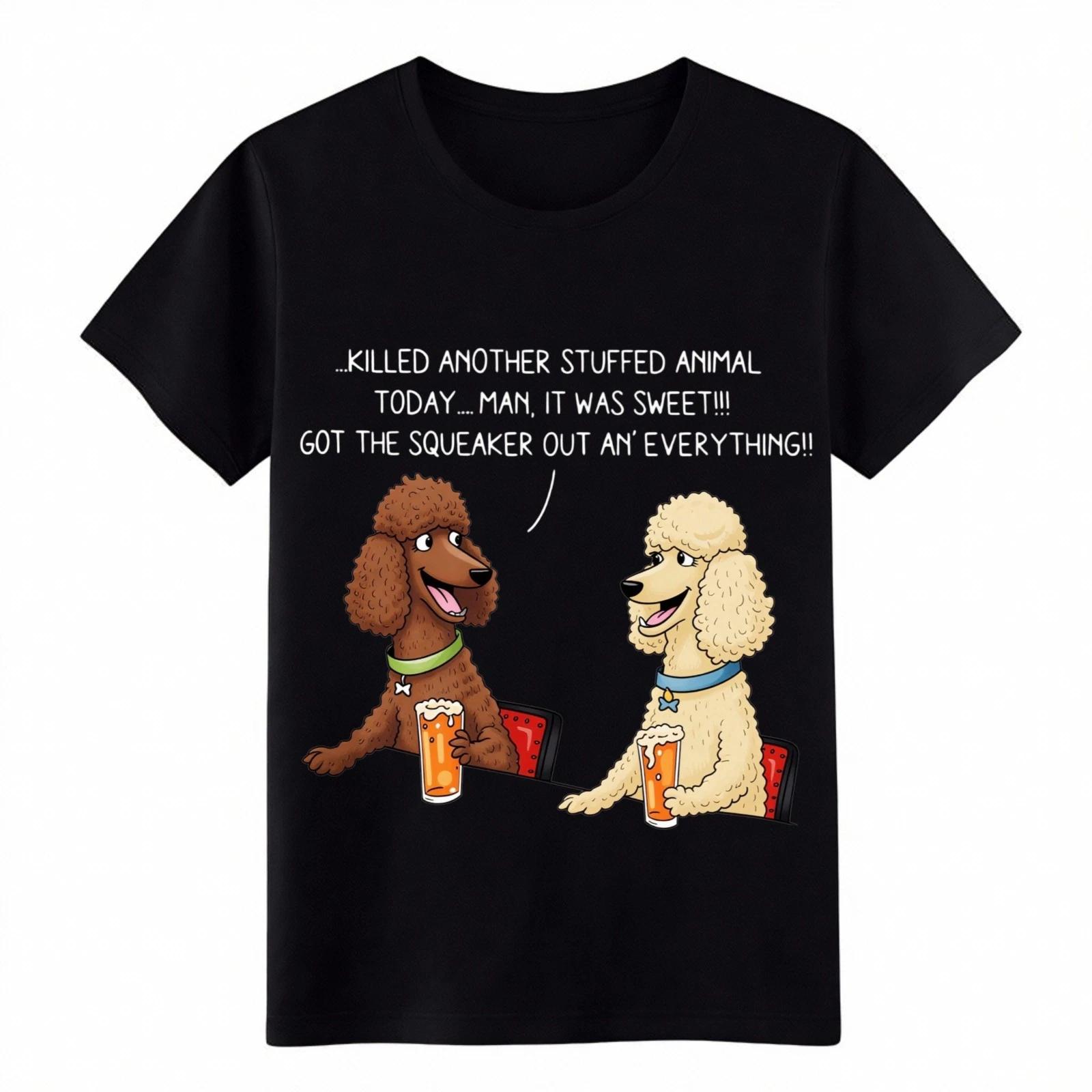 

Unisex Pet Lover Humorous Dog Joke Print T-shirt-Daily Errand&Weekend Outing Tee 4XL