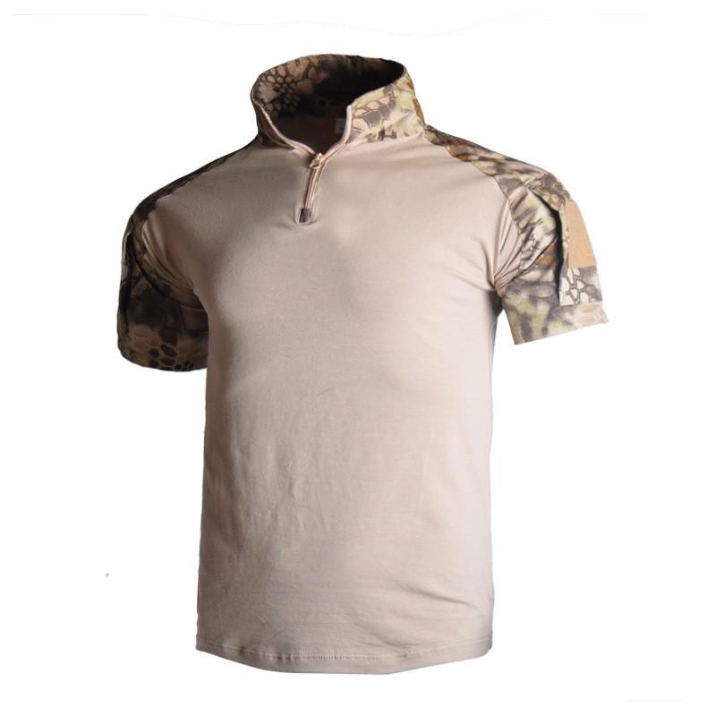 Hanye Outdoor Camouflage Suit Frog Training Short-sleeved Breathable T-shirt Short Coat