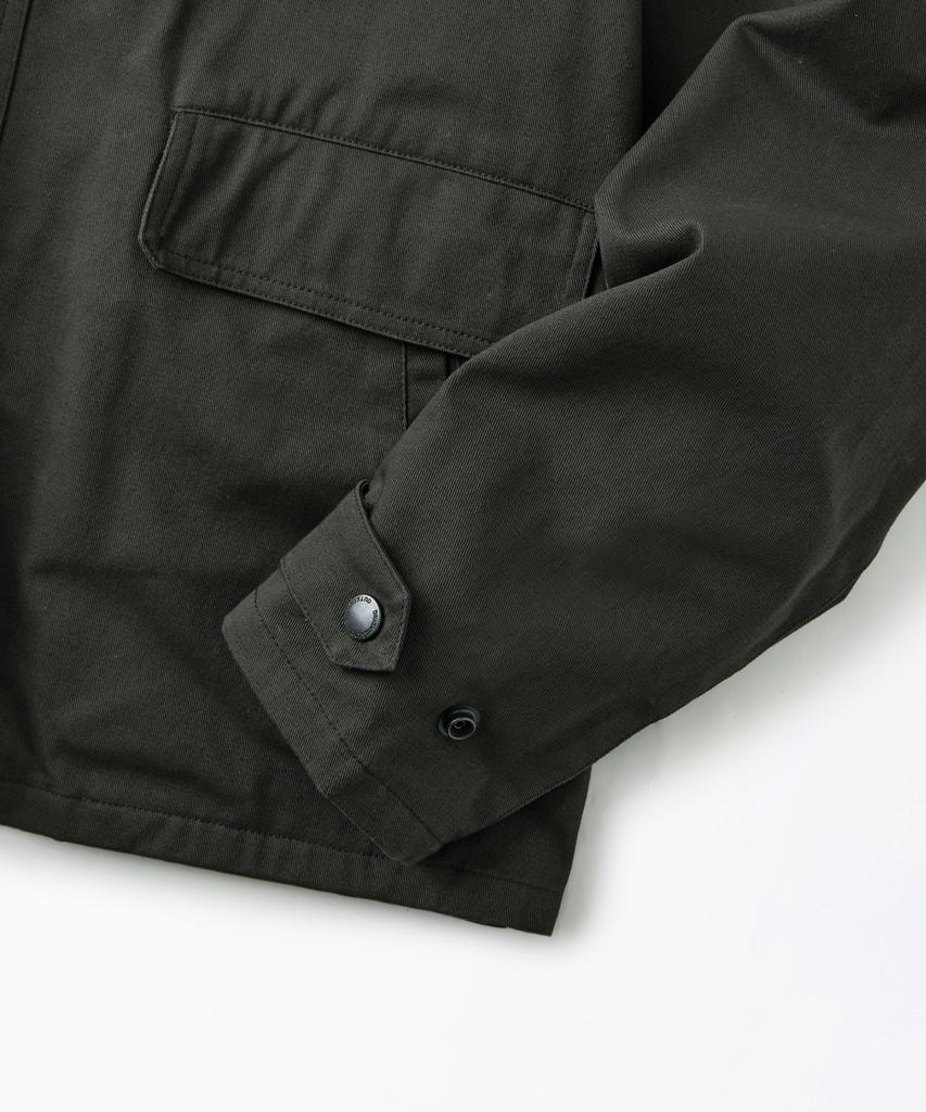 Outstanding Corduroy Collar Short Jacket_Olive Green