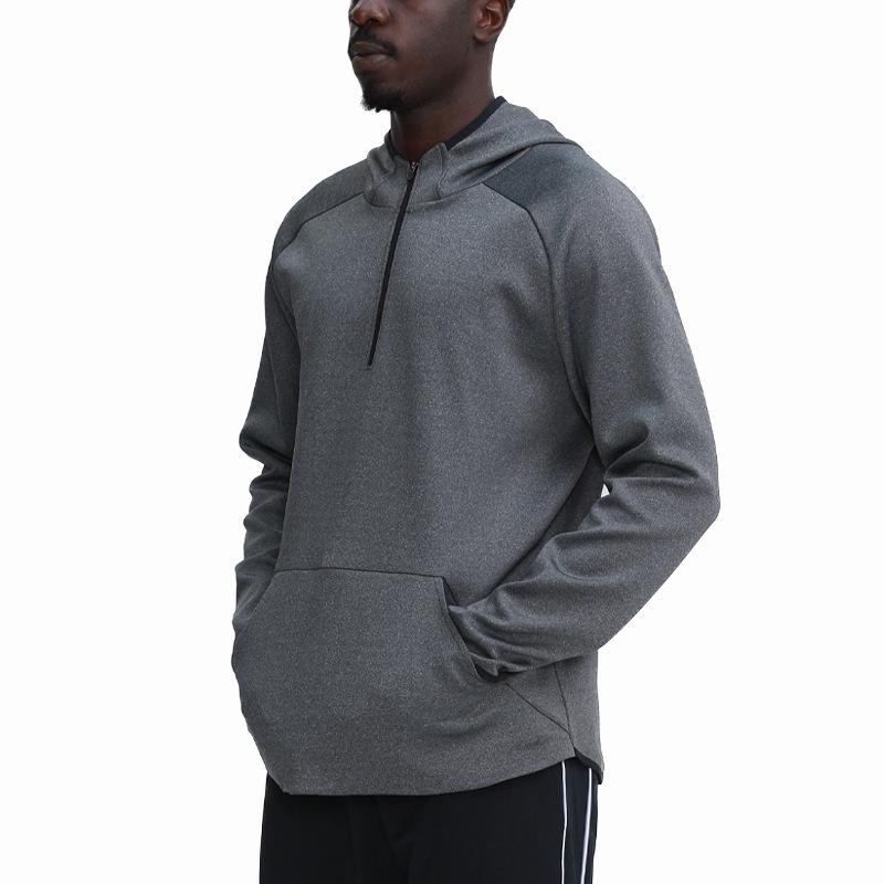 Men's Quick-Dry Outdoor Sports Hoodie for Running and Training - Loose Fit, Plus Size