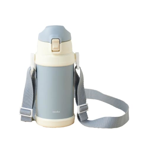 Stainless Steel Kids' Bottle (600ml) Emoka (blue-gray)