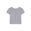 (Modal X Gram Human Cotton) Crew Neck Short-sleeved T-shirt Backless Strap Tight Short Top Trendy